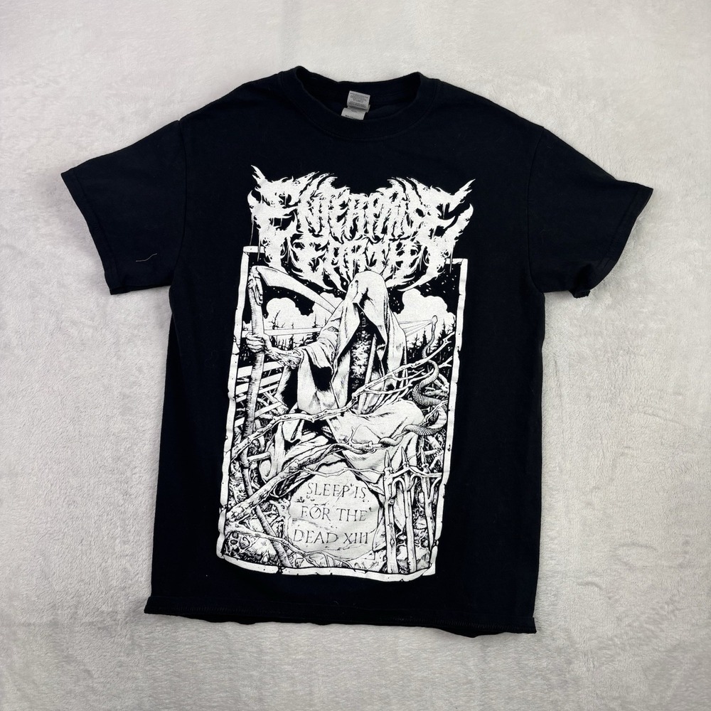Enterprise Earth Sleep Is For the Dead Black Short Sleeve Graphic Band Shirt S